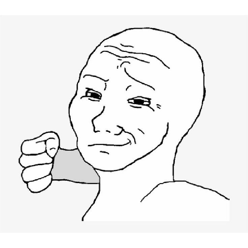 memes chad 16 Sticker