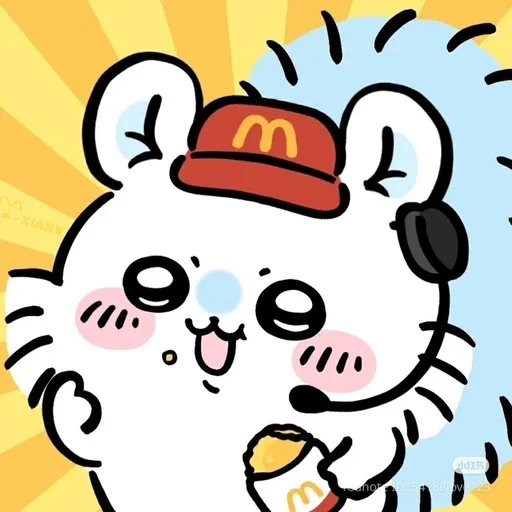 Chiikawa Mcdonalds Sticker