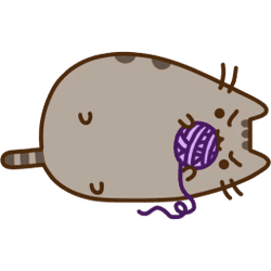Pusheen Yarn Sticker