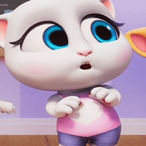 Talking Angela Cat 15 Sticker
