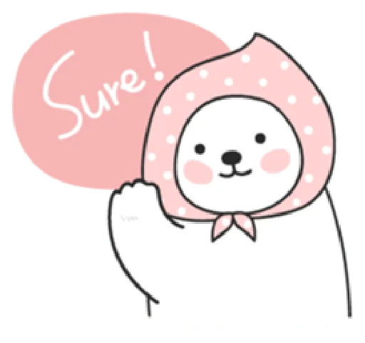 Sweet polar bear Sticker