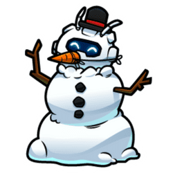 Mixer Snowman Sticker
