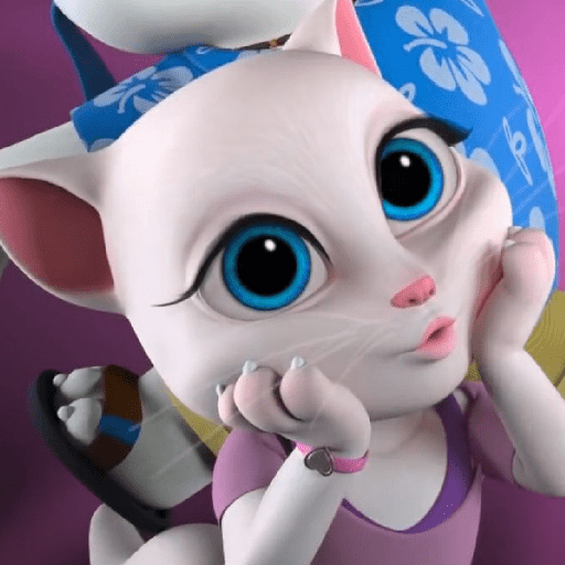 Talking Angela Cat 4 Sticker
