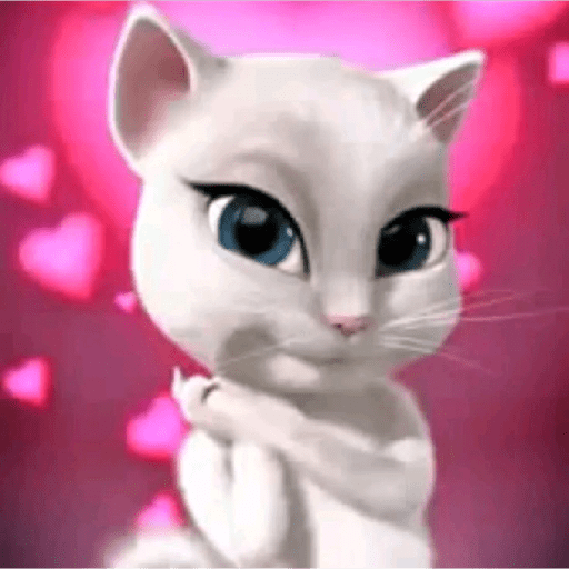Talking Angela Cat 12 Sticker