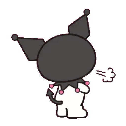 Kuromi chateada Sticker