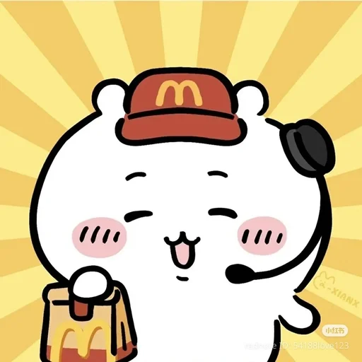 Chiikawa Mcdonalds Sticker