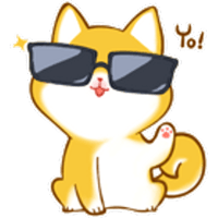 Cute Shiba #7 Sticker