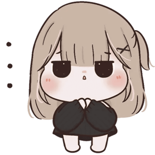 Cute Girl 5 Sticker
