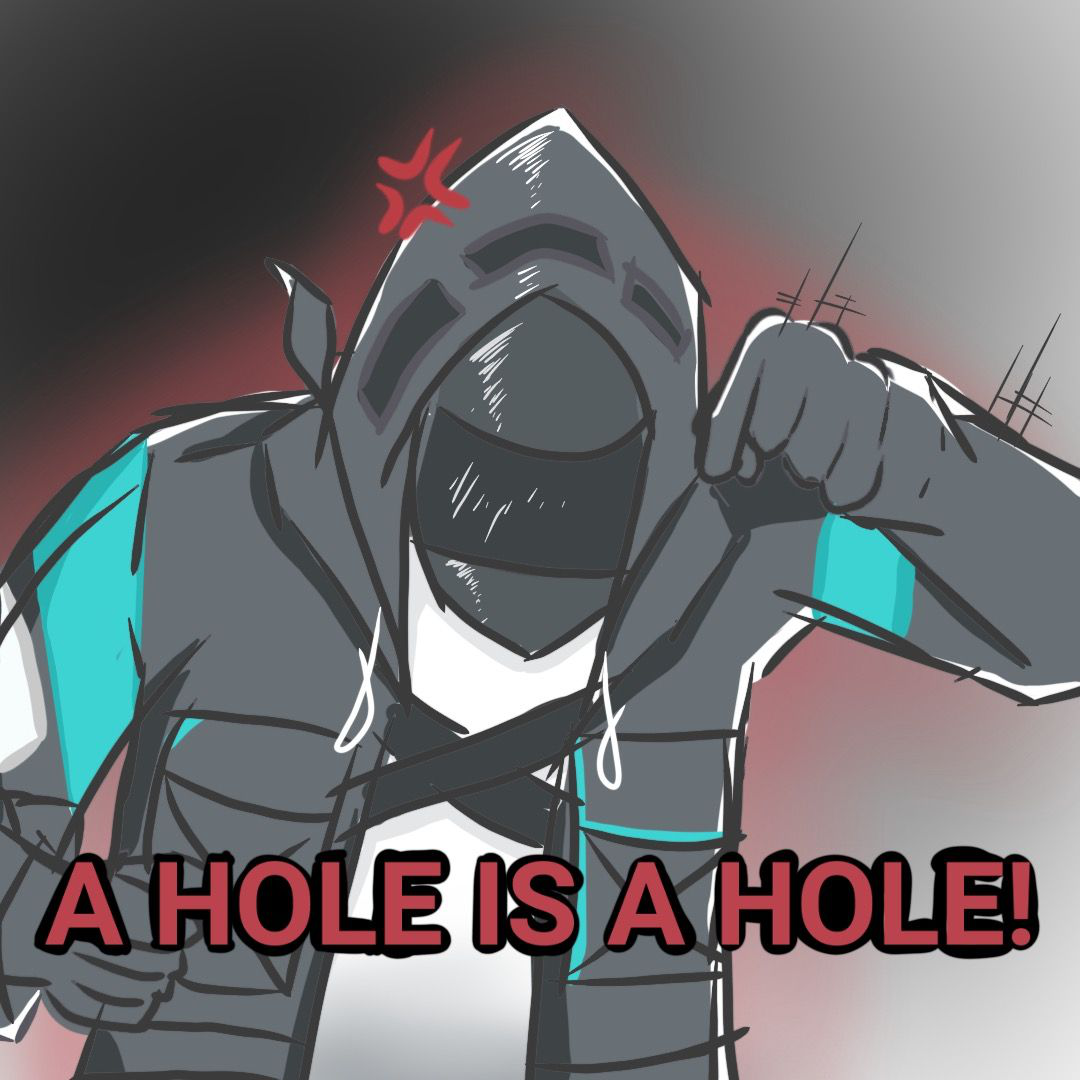 A Hole is A Hole Sticker