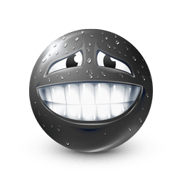 black joobi sweat Sticker