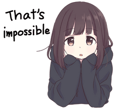 Menhera Impossible Sticker