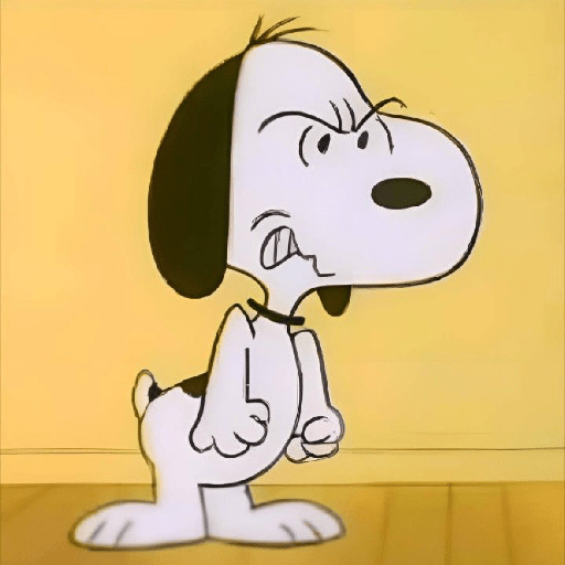 SNOOPY REACTION MEME 1 Sticker