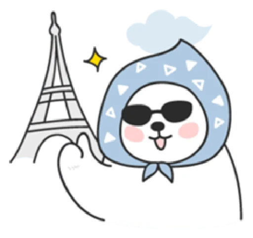 Sweet polar bear Sticker