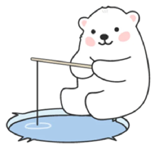 Sweet polar bear Sticker