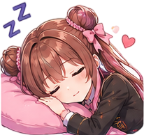 Sleeping Lotte Sticker