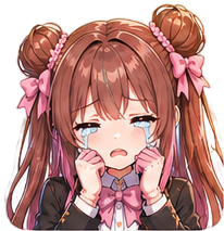 Crying Lotte Sticker