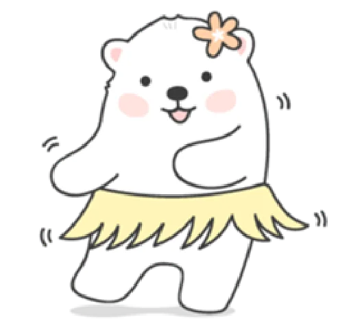 Sweet polar bear Sticker