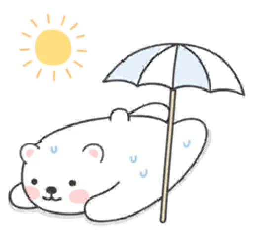 Sweet polar bear Sticker