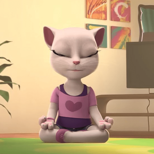 Talking Angela Cat 2 Sticker