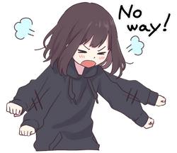 Menhera Noway Sticker