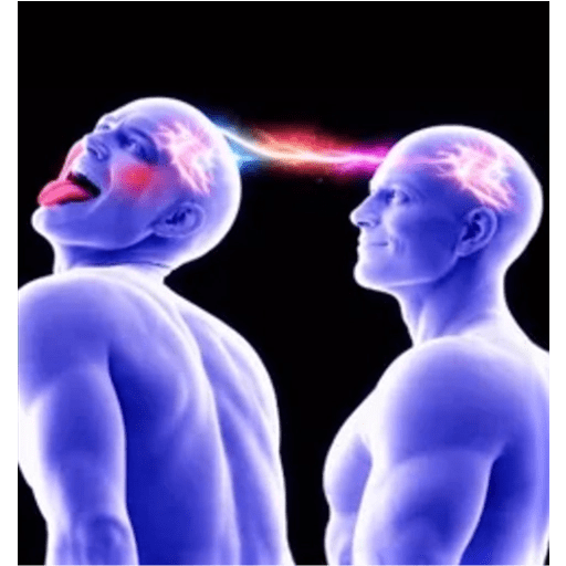 meme brain 11 Sticker