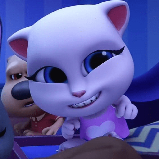 Talking Angela Cat 8 Sticker
