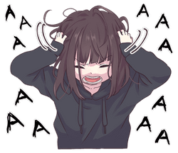 Menhera Annoyed Sticker