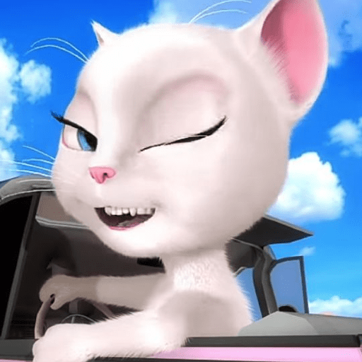 Talking Angela Cat 11 Sticker