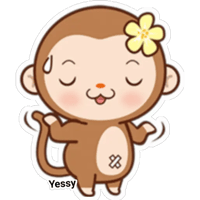 Monkey #4 Sticker