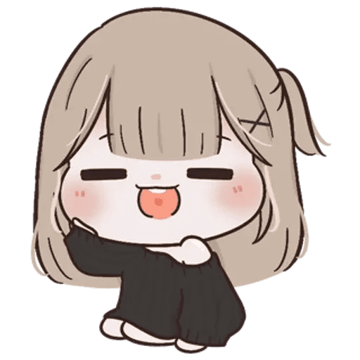 Cute Girl 21 Sticker