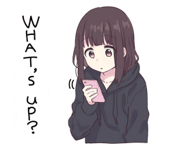 Menhera Whatup Sticker