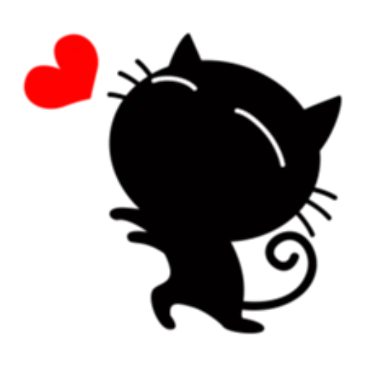 Black Cat Sticker