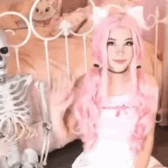 belle delphine Sticker
