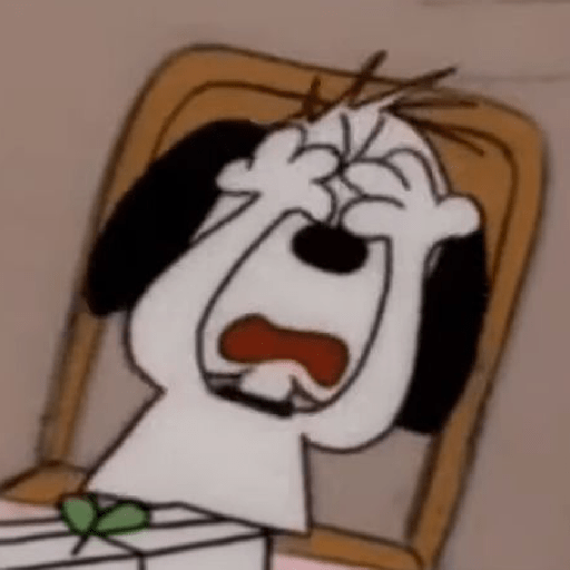 SNOOPY REACTION MEME 11 Sticker