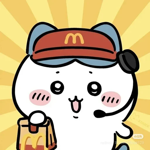 Chiikawa Mcdonalds Sticker