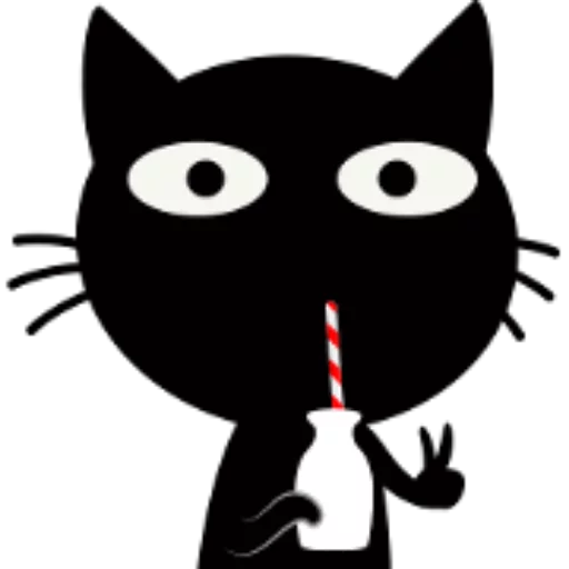 Black Cat Sticker