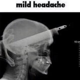 mild headache Sticker
