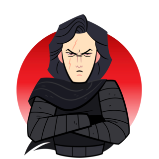 Unimpressed Kylo Sticker