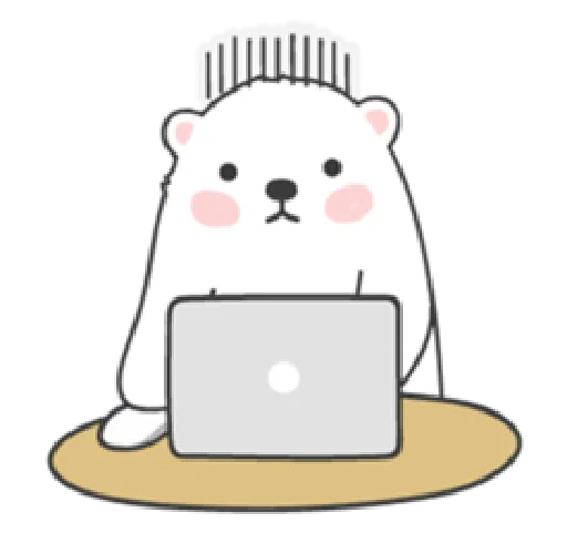 Sweet polar bear Sticker