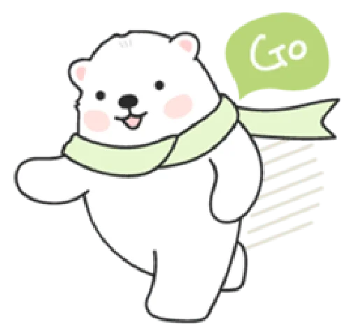 Sweet polar bear Sticker