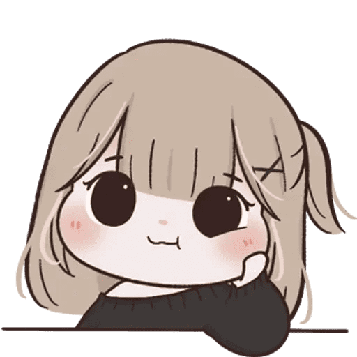 Cute Girl 6 Sticker