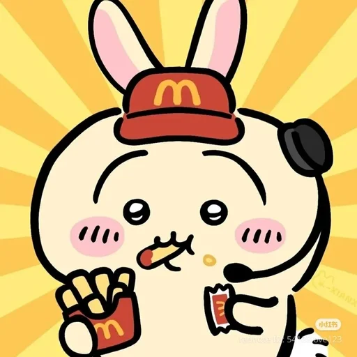 Chiikawa Mcdonalds Sticker