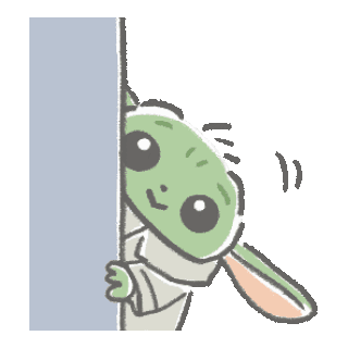 Peeking Grogu Sticker