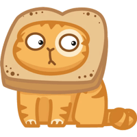 Peachy Cat #3 Sticker