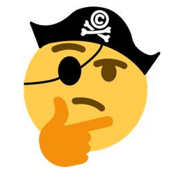 Think Pirate Sticker