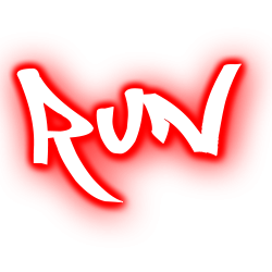 RUN Sticker