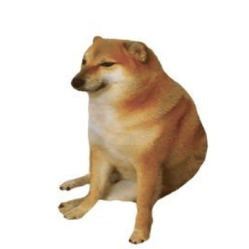 memes chad 12 Sticker