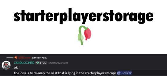starterplayerstorage Sticker