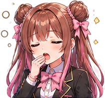 Lotte Tired Sticker