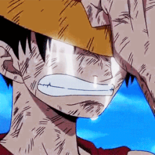 Luffy cry Sticker